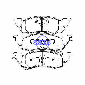 DODGE TRUCK Dakota Brake pad FMSI:7410-D593 7410A-D593, F593